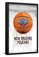 NBA New Orleans Pelicans - Drip Basketball 21-Trends International-Framed Poster