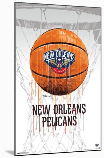 NBA New Orleans Pelicans - Drip Basketball 21-Trends International-Mounted Poster