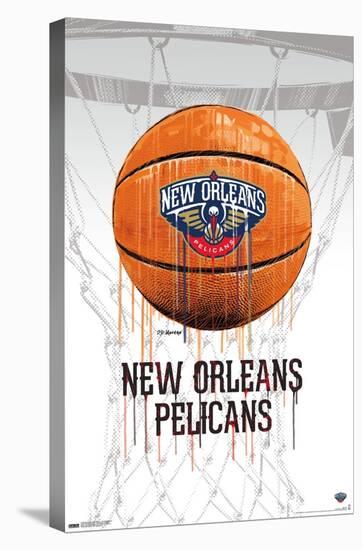 NBA New Orleans Pelicans - Drip Basketball 21-Trends International-Stretched Canvas