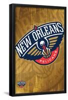 NBA New Orleans Pelicans - Logo 13-Trends International-Framed Poster