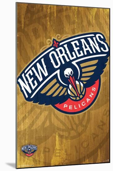 NBA New Orleans Pelicans - Logo 13-Trends International-Mounted Poster