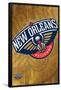 NBA New Orleans Pelicans - Logo 13-Trends International-Framed Poster