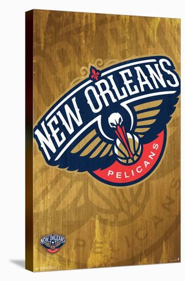NBA New Orleans Pelicans - Logo 13-Trends International-Stretched Canvas