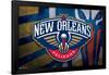 NBA New Orleans Pelicans - Logo 20-Trends International-Framed Poster