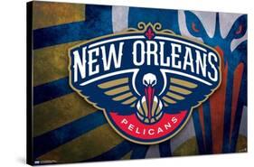 NBA New Orleans Pelicans - Logo 20-Trends International-Stretched Canvas