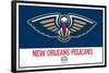 NBA New Orleans Pelicans - Logo 21-Trends International-Framed Poster