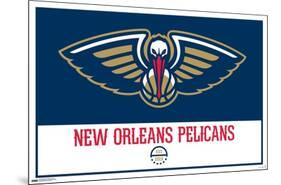 NBA New Orleans Pelicans - Logo 21-Trends International-Mounted Poster