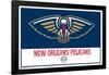 NBA New Orleans Pelicans - Logo 21-Trends International-Framed Poster