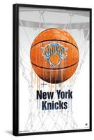 NBA New York Knicks - Drip Basketball 21-Trends International-Framed Poster