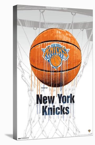 NBA New York Knicks - Drip Basketball 21-Trends International-Stretched Canvas