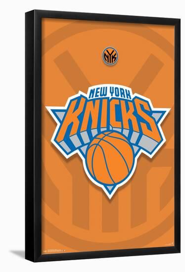 NBA New York Knicks - Logo 14-Trends International-Framed Poster