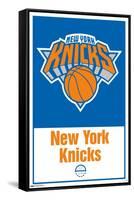 NBA New York Knicks - Logo 21-Trends International-Framed Stretched Canvas