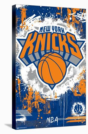 NBA New York Knicks - Maximalist Logo 23-Trends International-Stretched Canvas