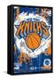 NBA New York Knicks - Maximalist Logo 23-Trends International-Framed Stretched Canvas