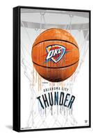 NBA Oklahoma City Thunder - Drip Basketball 21-Trends International-Framed Stretched Canvas