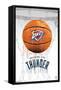 NBA Oklahoma City Thunder - Drip Basketball 21-Trends International-Framed Stretched Canvas
