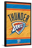 NBA Oklahoma City Thunder - Logo 14-Trends International-Framed Poster