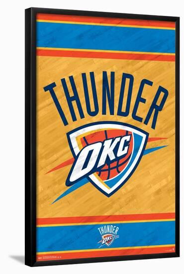 NBA Oklahoma City Thunder - Logo 14-Trends International-Framed Poster