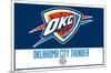 NBA Oklahoma City Thunder - Logo 21-Trends International-Mounted Poster