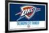 NBA Oklahoma City Thunder - Logo 21-Trends International-Framed Poster