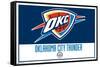 NBA Oklahoma City Thunder - Logo 21-Trends International-Framed Stretched Canvas