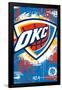 NBA Oklahoma City Thunder - Maximalist Logo 23-Trends International-Framed Poster