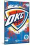 NBA Oklahoma City Thunder - Maximalist Logo 23-Trends International-Mounted Poster