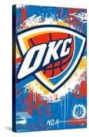 NBA Oklahoma City Thunder - Maximalist Logo 23-Trends International-Stretched Canvas