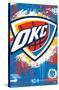 NBA Oklahoma City Thunder - Maximalist Logo 23-Trends International-Stretched Canvas