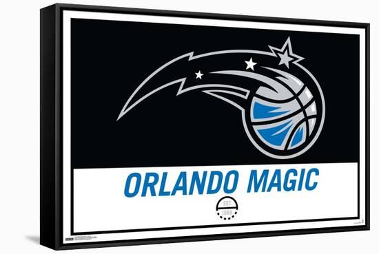 NBA Orlando Magic - Logo 21-Trends International-Framed Stretched Canvas