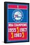 NBA Philadelphia 76ers - Champions 15-Trends International-Framed Poster