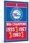 NBA Philadelphia 76ers - Champions 15-Trends International-Mounted Poster