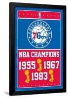 NBA Philadelphia 76ers - Champions 15-Trends International-Framed Poster