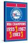 NBA Philadelphia 76ers - Champions 15-Trends International-Stretched Canvas