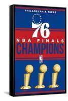 NBA Philadelphia 76ers - Champions 23-Trends International-Framed Stretched Canvas