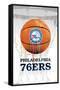 NBA Philadelphia 76ers - Drip Ball-Trends International-Framed Stretched Canvas