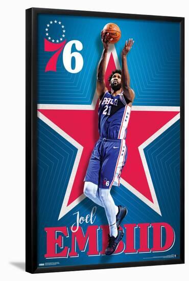 NBA Philadelphia 76ers - Joel Embiid 20-Trends International-Framed Poster