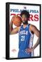 NBA Philadelphia 76ers - Joel Embiid Feature Series 23-Trends International-Framed Poster