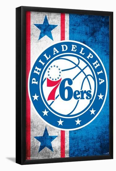 NBA Philadelphia 76ers - Logo 15-Trends International-Framed Poster