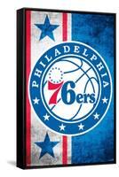 NBA Philadelphia 76ers - Logo 15-Trends International-Framed Stretched Canvas