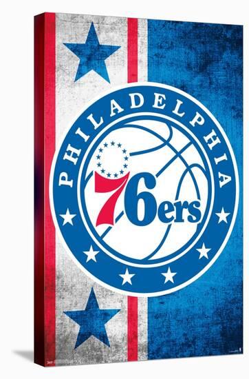 NBA Philadelphia 76ers - Logo 15-Trends International-Stretched Canvas