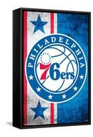 NBA Philadelphia 76ers - Logo 15-Trends International-Framed Stretched Canvas