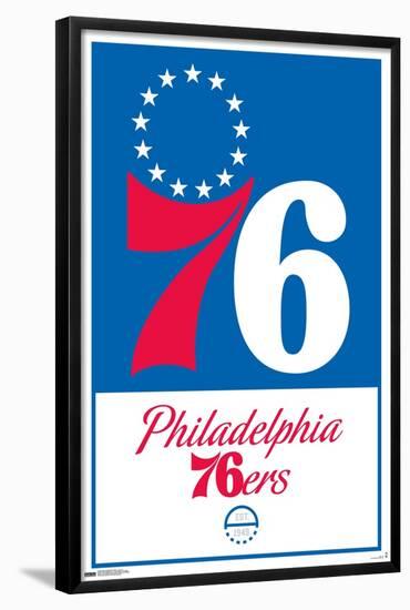 NBA Philadelphia 76ers - Logo 21-Trends International-Framed Poster