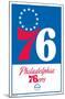 NBA Philadelphia 76ers - Logo 21-Trends International-Mounted Poster