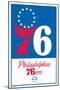 NBA Philadelphia 76ers - Logo 21-Trends International-Mounted Poster