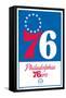 NBA Philadelphia 76ers - Logo 21-Trends International-Framed Stretched Canvas