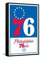 NBA Philadelphia 76ers - Logo 21-Trends International-Framed Stretched Canvas