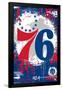 NBA Philadelphia 76ers - Maximalist Logo 23-Trends International-Framed Poster