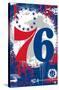 NBA Philadelphia 76ers - Maximalist Logo 23-Trends International-Stretched Canvas