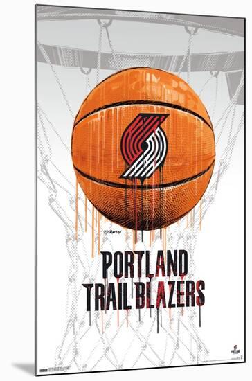 NBA Portland Trail Blazers - Drip Basketball 21-Trends International-Mounted Poster